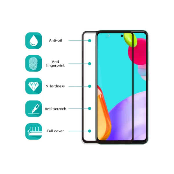 Защитное стекло Samsung Galaxy A73 Screen Geeks Full All Glue [Black]